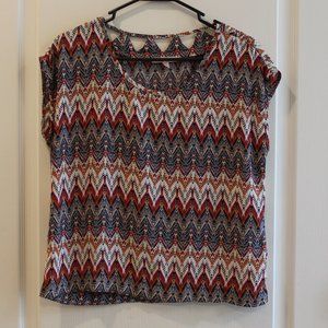 Skies are Blue Becky Cutout Detail Blouse